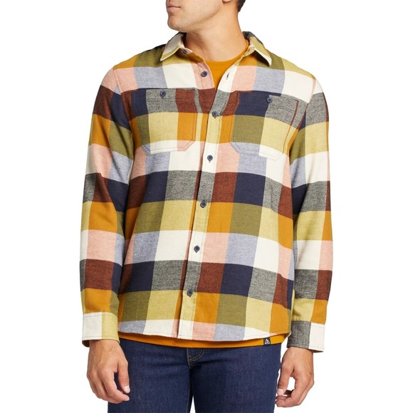 Alpine Design Men's Brushed Flannel Long Sleeve Shirt Large NWT Blackberry Plaid - Picture 1 of 2